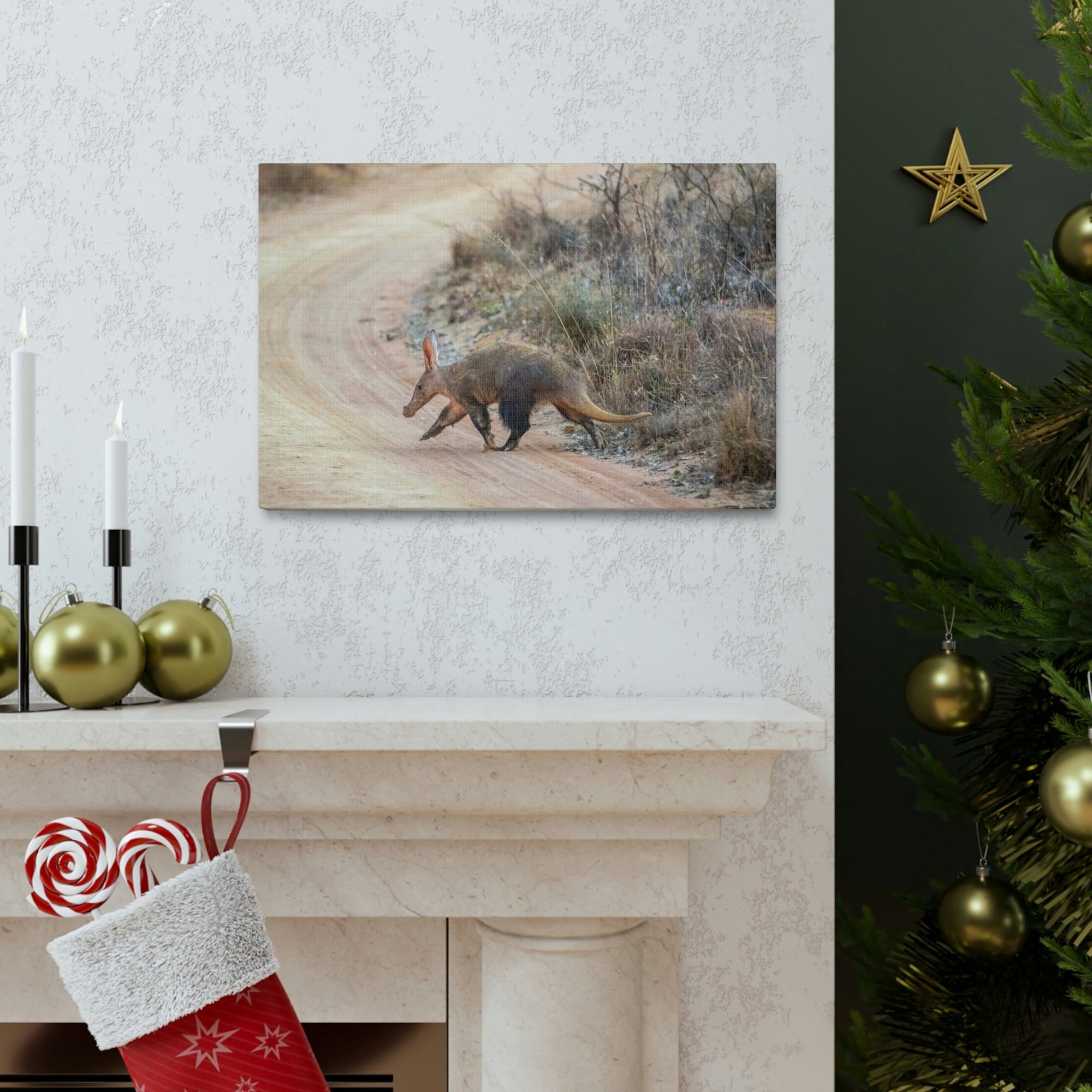 Scripture Walls Aardvark Hunting Aardvark on Hunt Print Animal Wall Art Wildlife Canvas Prints Wall Art Ready to Hang Unframed-Express Your Love Gifts