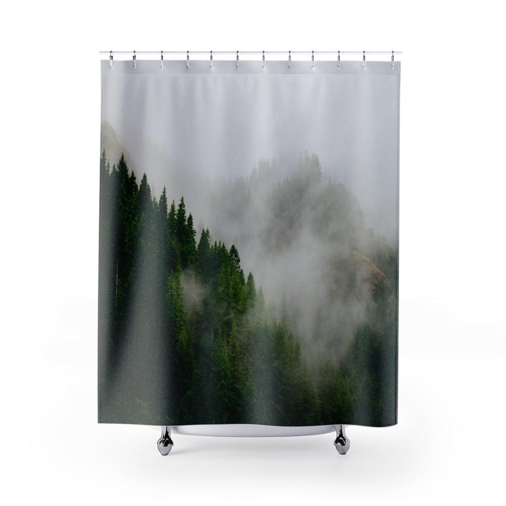 Aerial Forest Enveloped Stylish Design 71" x 74" Elegant Waterproof Shower Curtain for a Spa-like Bathroom Paradise Exceptional Craftsmanship-Express Your Love Gifts