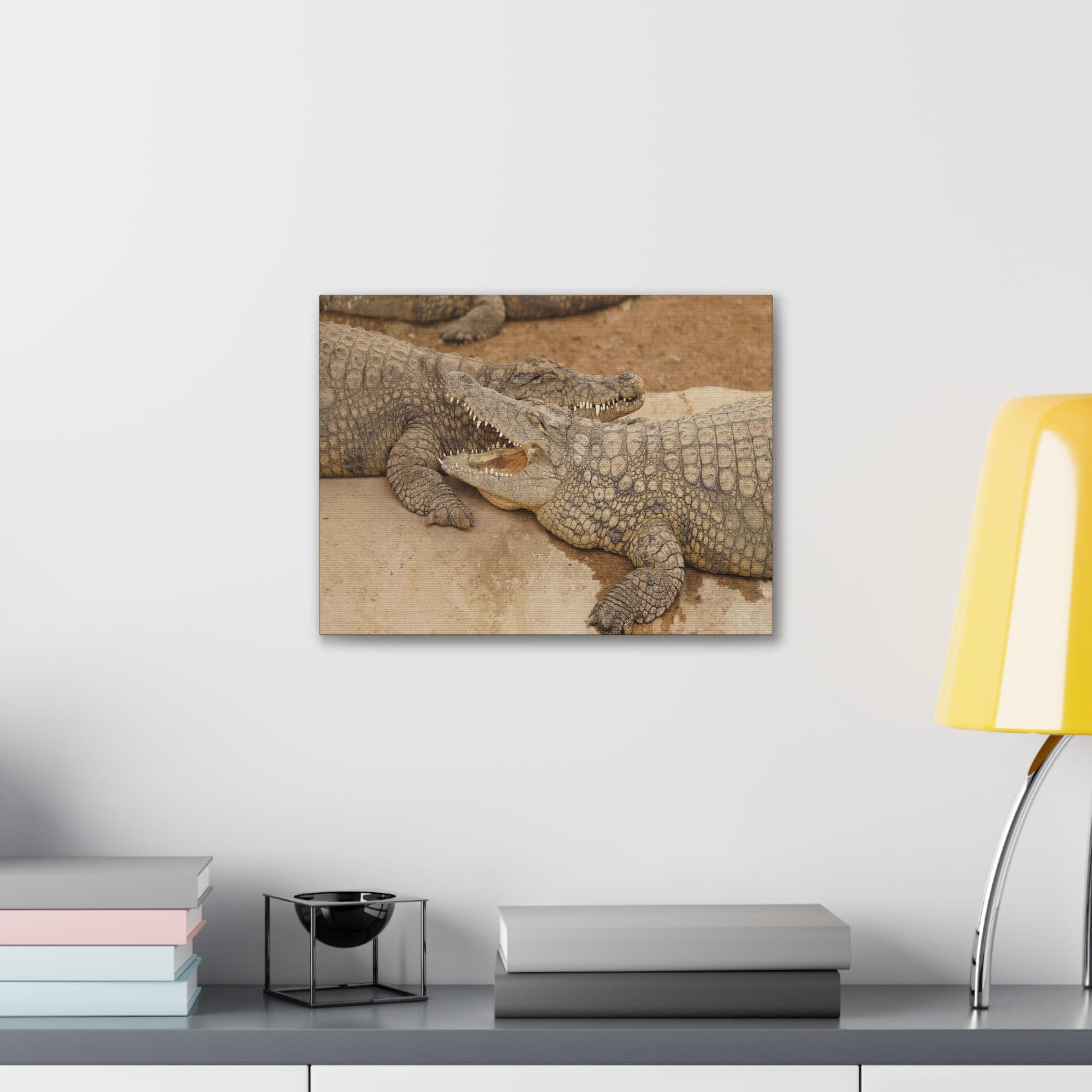 Alligator Couple Canvas Gallery Wraps Unframed-Express Your Love Gifts