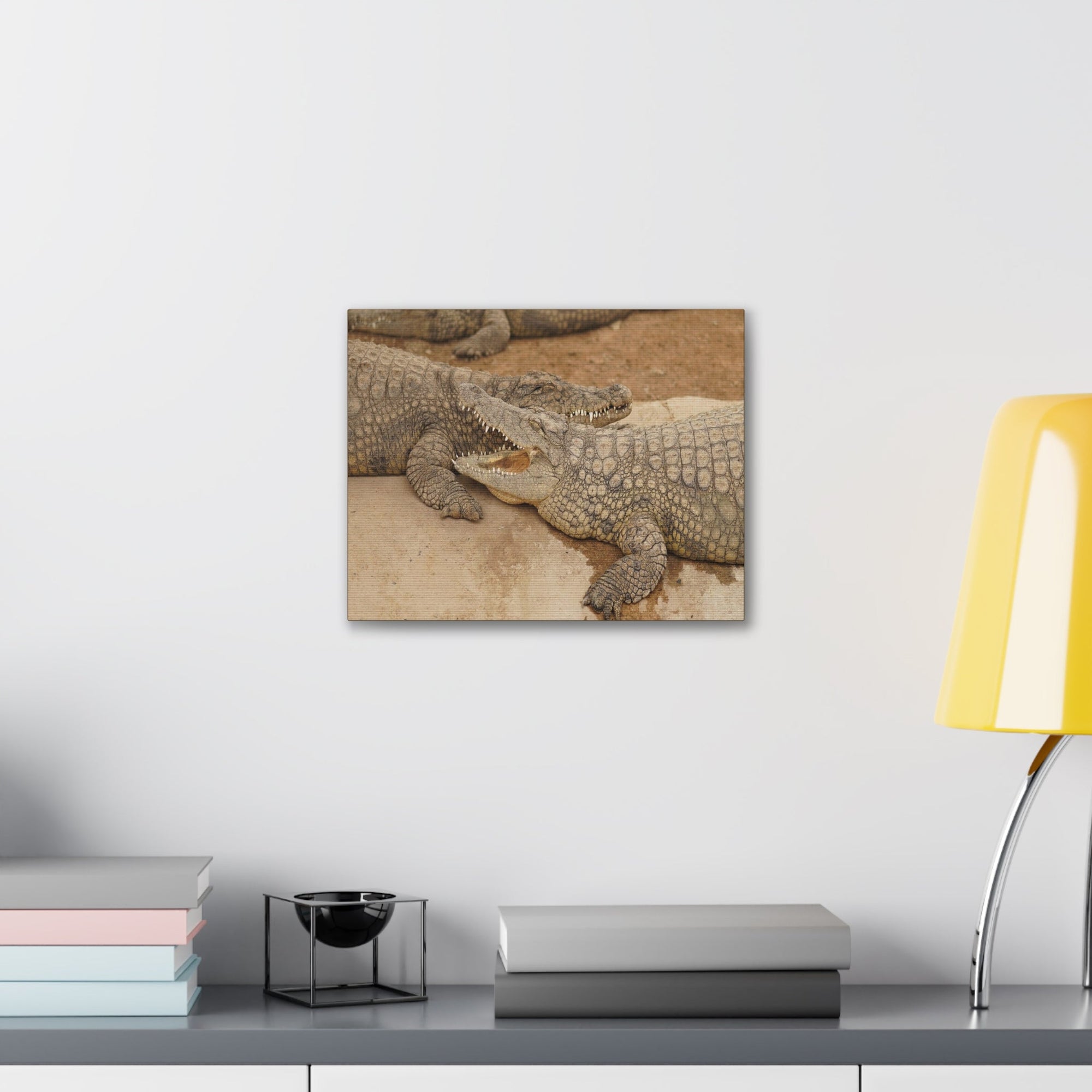 Alligator Couple Canvas Gallery Wraps Unframed-Express Your Love Gifts