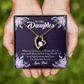 Always be Safe From Dad Forever Necklace w Message Card-Express Your Love Gifts