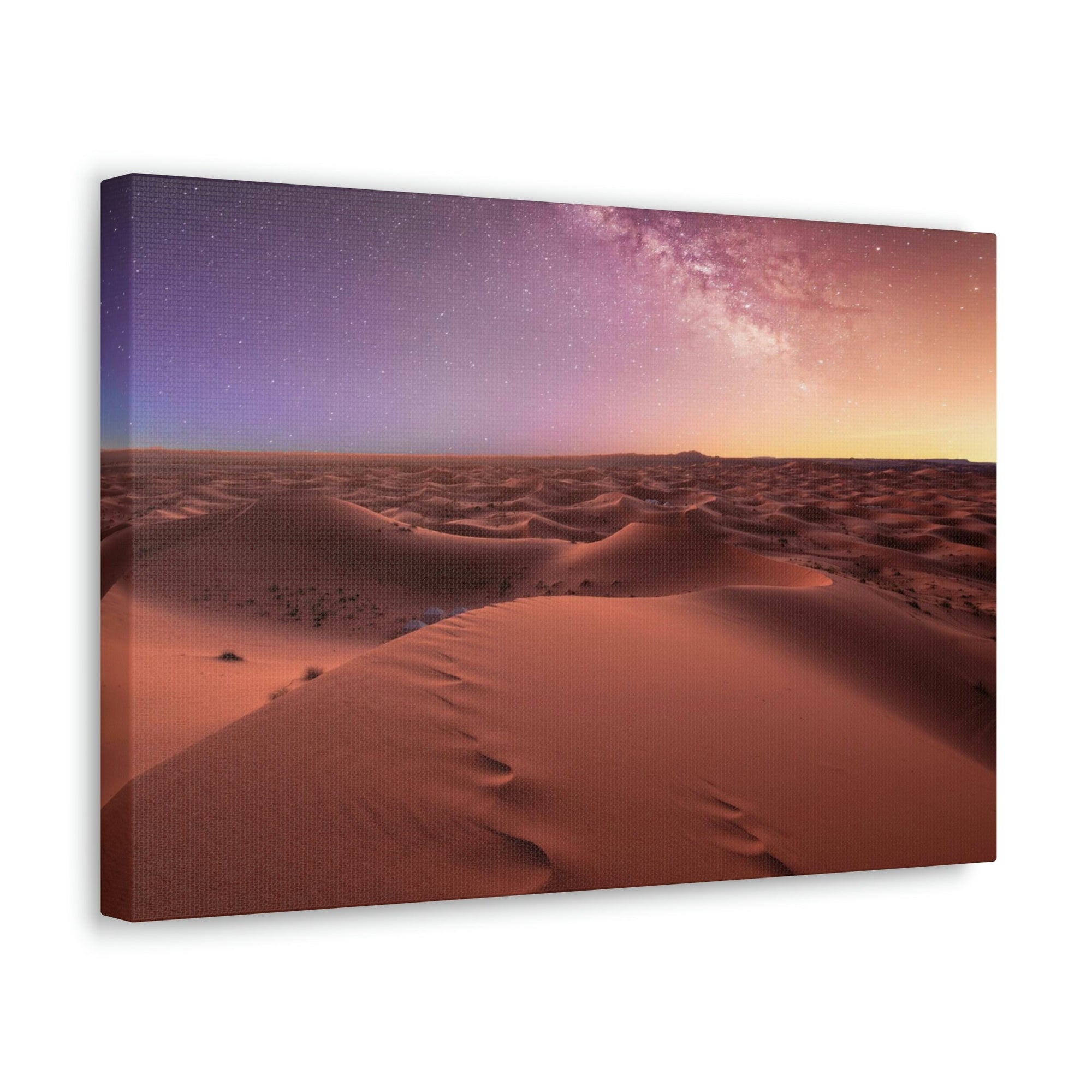 Amazing Milky Way Over the Dunes Scene Beautiful Shocking and Surprising Starry Sky Beauty Nature Scene Starry Sky at the Desert Wall Art Ready to Hang Unframed-Express Your Love Gifts