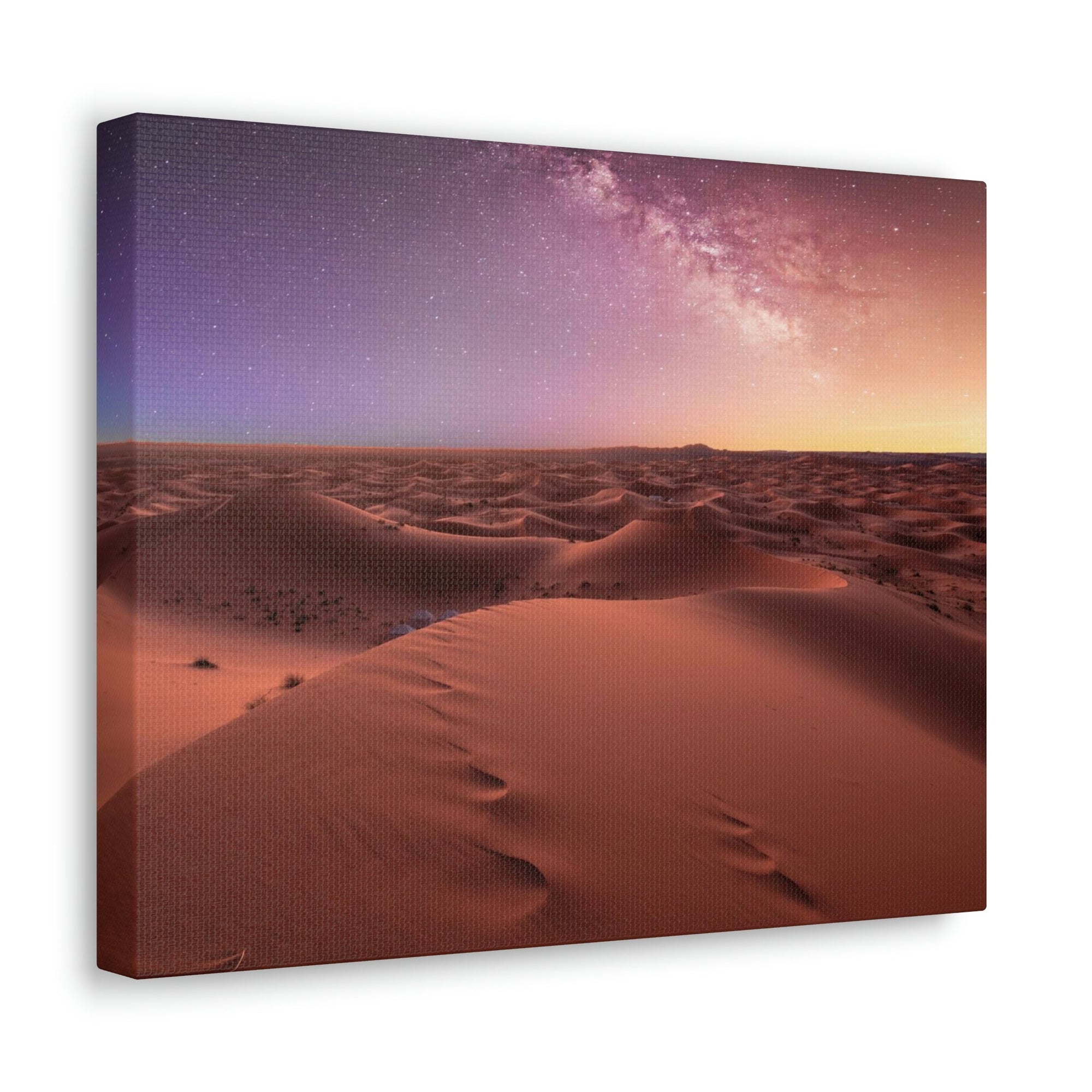 Amazing Milky Way Over the Dunes Scene Beautiful Shocking and Surprising Starry Sky Beauty Nature Scene Starry Sky at the Desert Wall Art Ready to Hang Unframed-Express Your Love Gifts