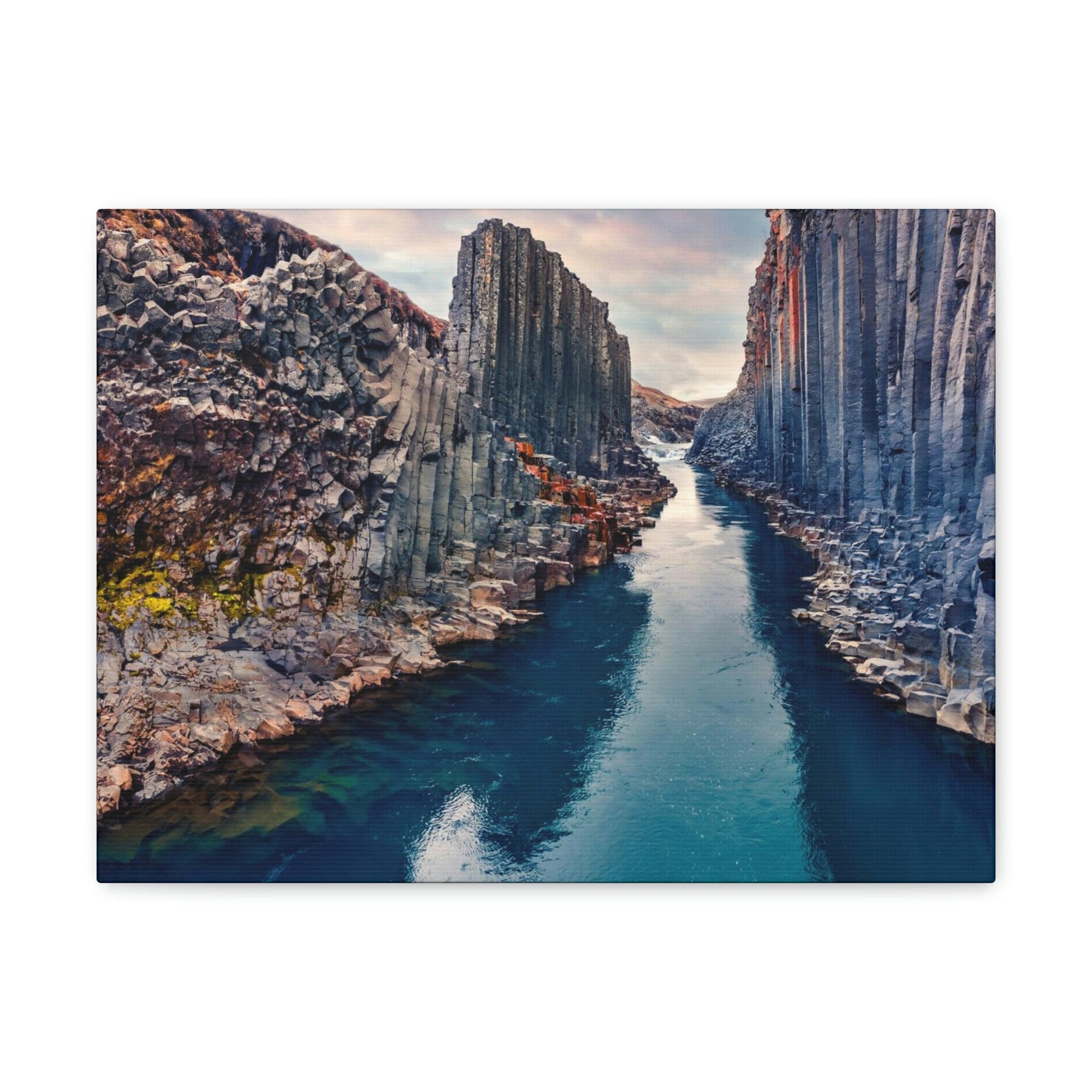 Amazing Morning in a Canyon Scene Beautiful Breathtaking and Spectacular Beauty Nature Scene Great Summer in a Canyon and River Wall Art Ready to Hang Unframed-Express Your Love Gifts