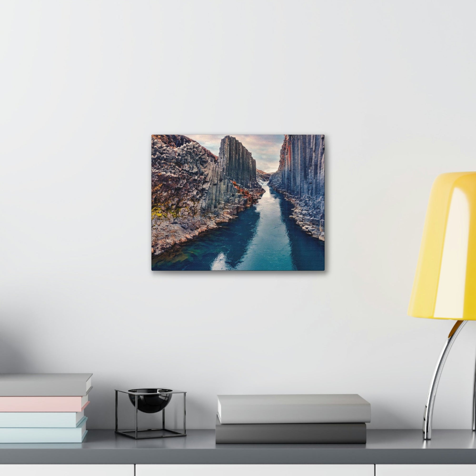 Amazing Morning in a Canyon Scene Beautiful Breathtaking and Spectacular Beauty Nature Scene Great Summer in a Canyon and River Wall Art Ready to Hang Unframed-Express Your Love Gifts