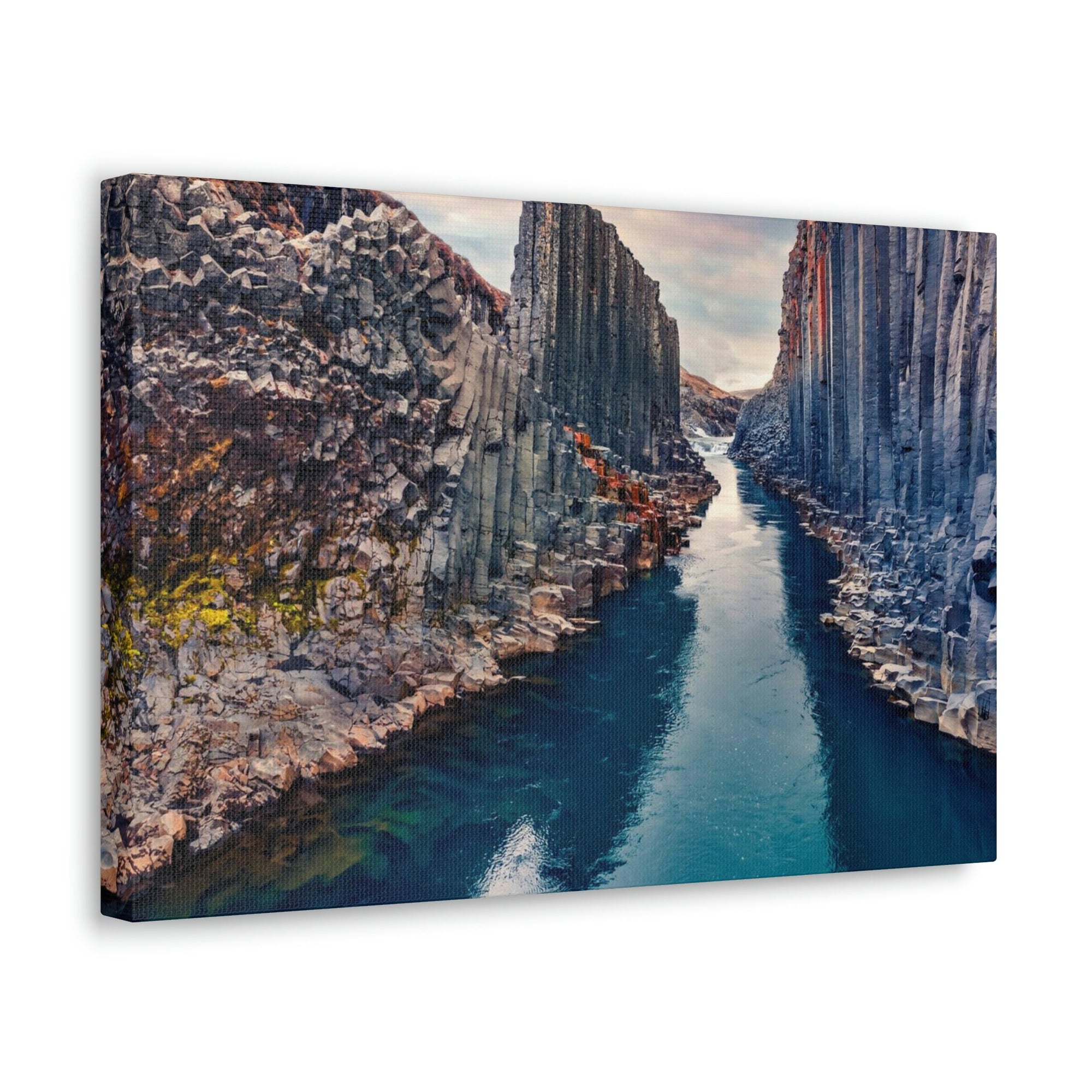 Amazing Morning in a Canyon Scene Beautiful Breathtaking and Spectacular Beauty Nature Scene Great Summer in a Canyon and River Wall Art Ready to Hang Unframed-Express Your Love Gifts