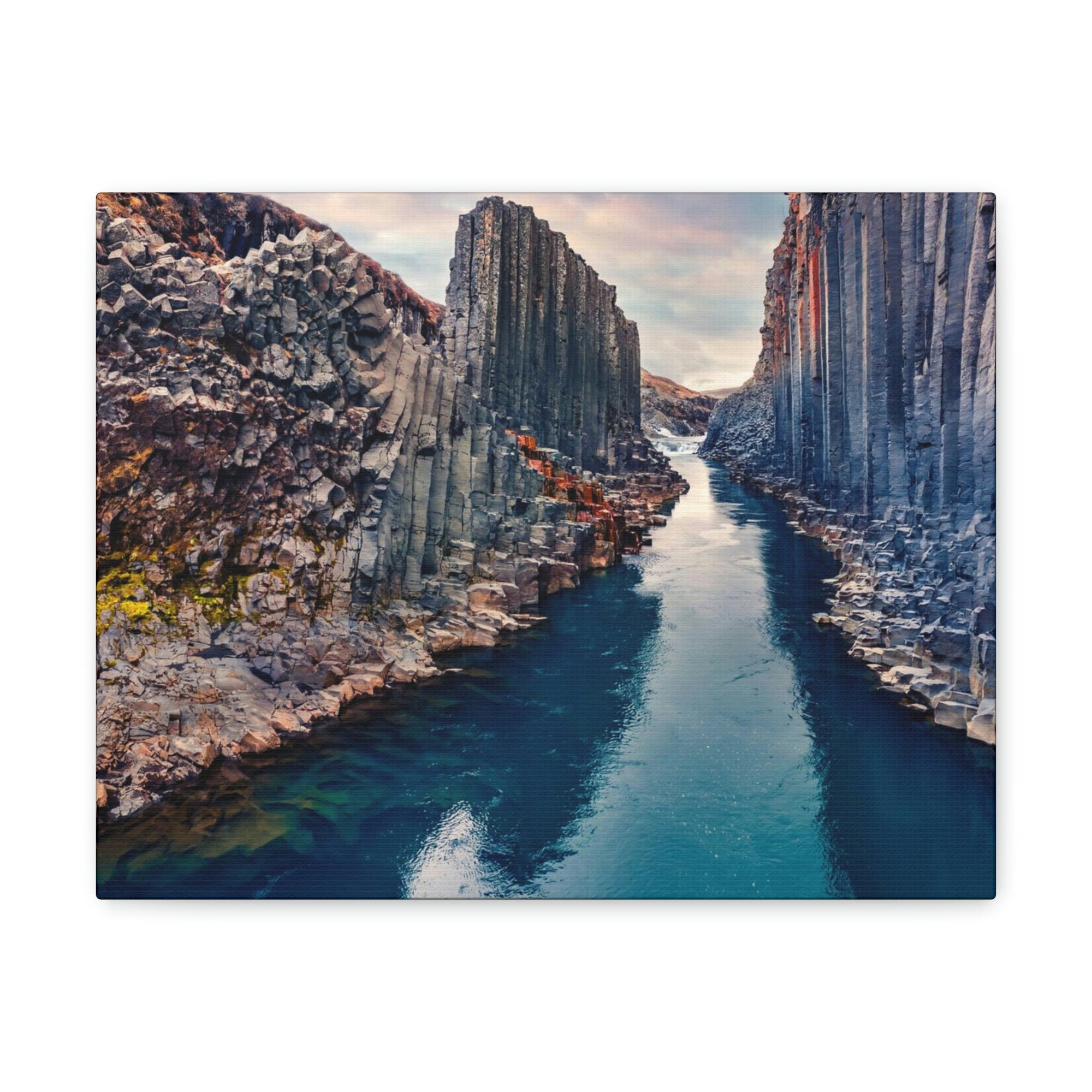 Amazing Morning in a Canyon Scene Beautiful Breathtaking and Spectacular Beauty Nature Scene Great Summer in a Canyon and River Wall Art Ready to Hang Unframed-Express Your Love Gifts