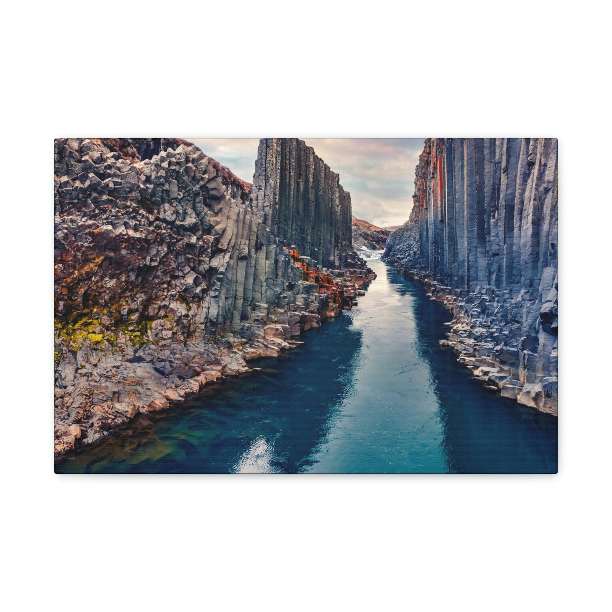 Amazing Morning in a Canyon Scene Beautiful Breathtaking and Spectacular Beauty Nature Scene Great Summer in a Canyon and River Wall Art Ready to Hang Unframed-Express Your Love Gifts