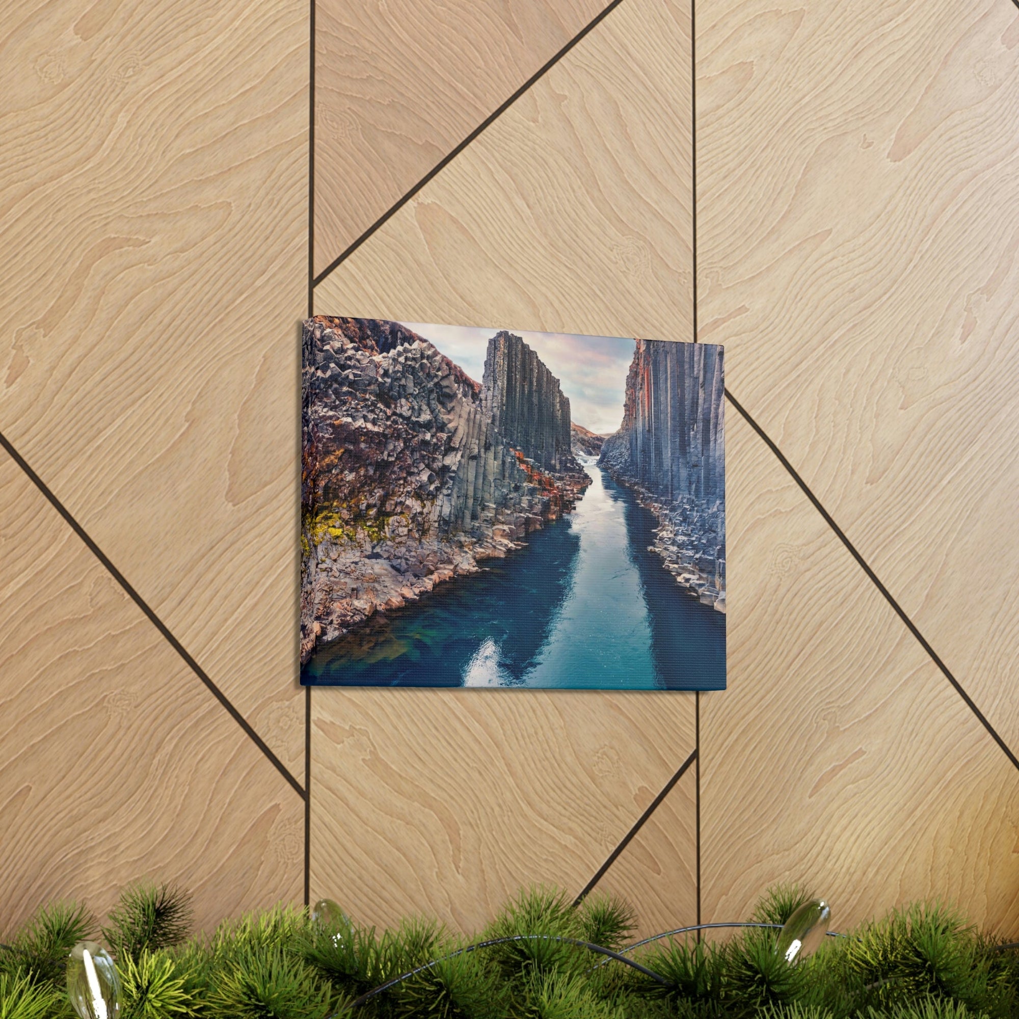 Amazing Morning in a Canyon Scene Beautiful Breathtaking and Spectacular Beauty Nature Scene Great Summer in a Canyon and River Wall Art Ready to Hang Unframed-Express Your Love Gifts