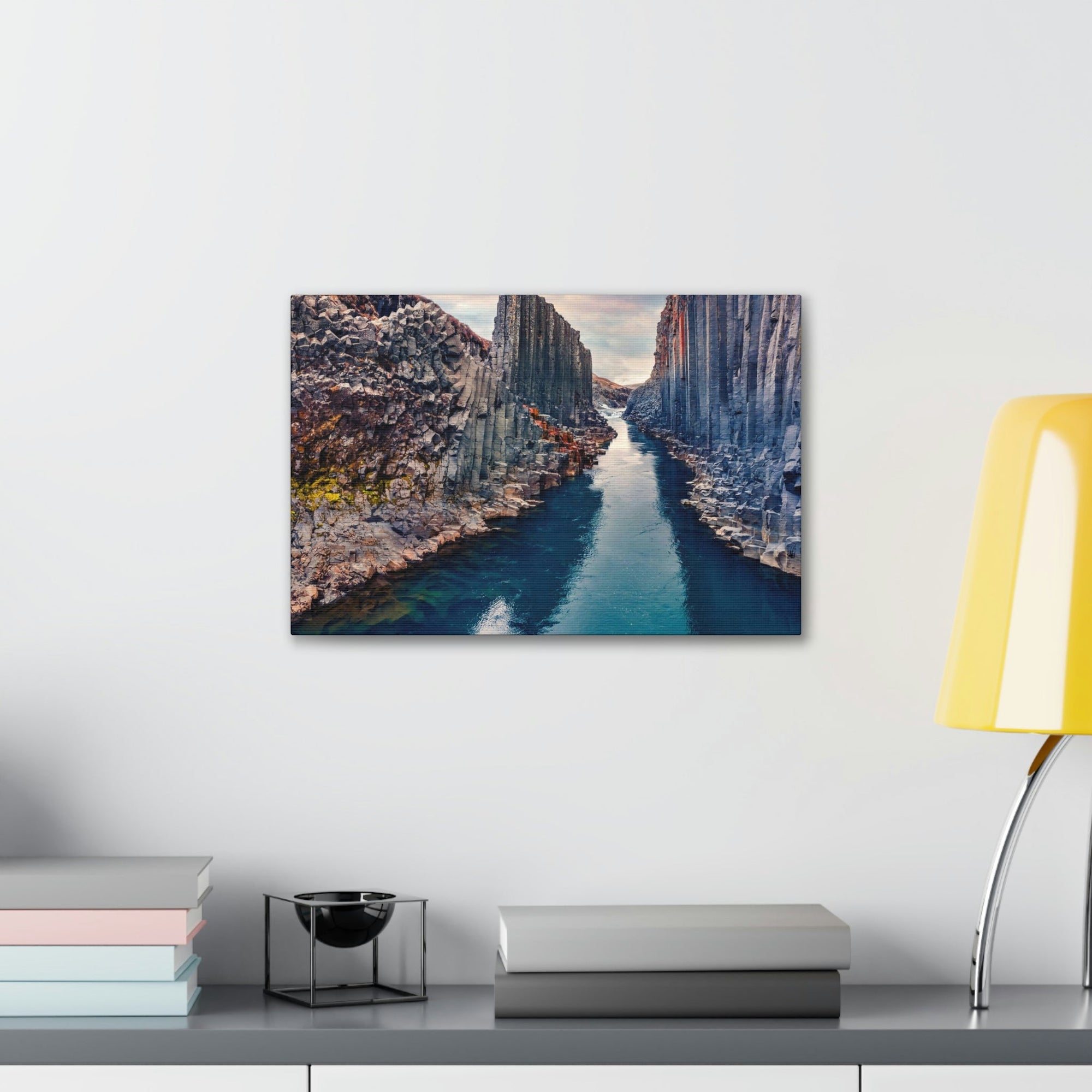 Amazing Morning in a Canyon Scene Beautiful Breathtaking and Spectacular Beauty Nature Scene Great Summer in a Canyon and River Wall Art Ready to Hang Unframed-Express Your Love Gifts