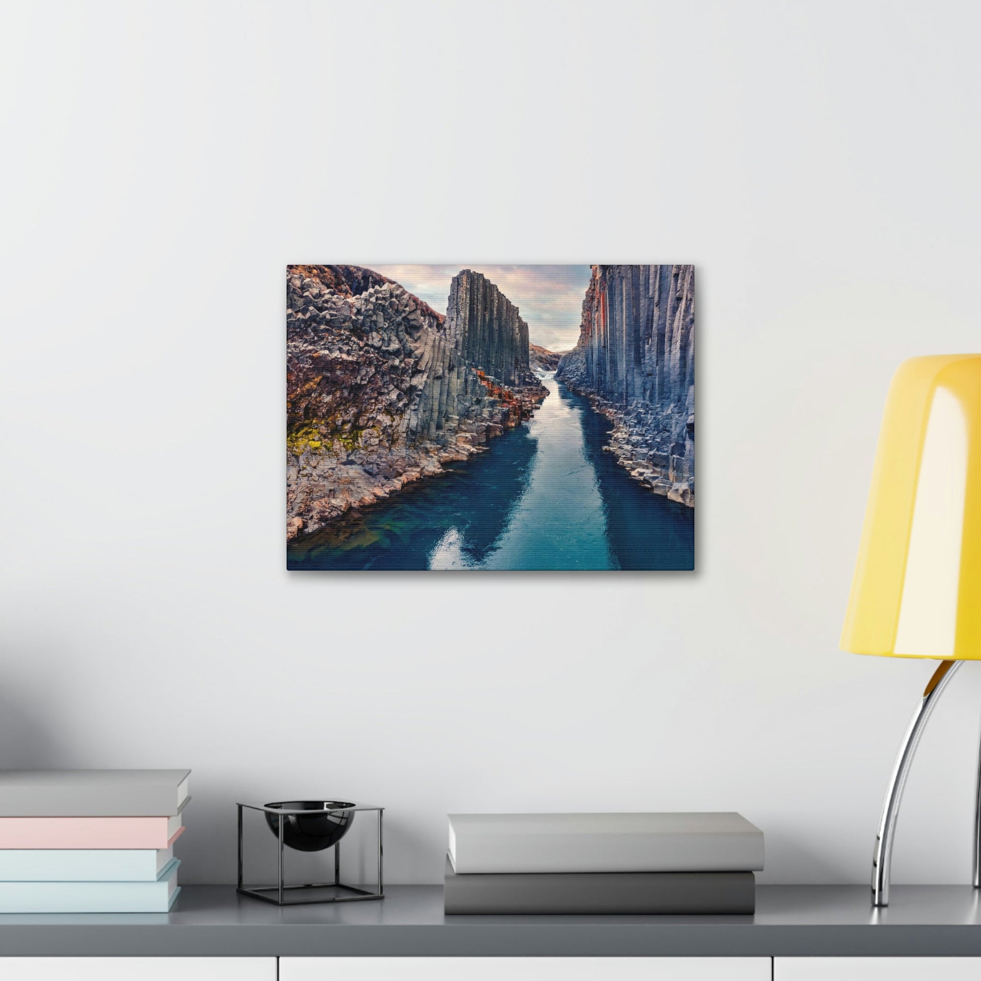 Amazing Morning in a Canyon Scene Beautiful Breathtaking and Spectacular Beauty Nature Scene Great Summer in a Canyon and River Wall Art Ready to Hang Unframed-Express Your Love Gifts