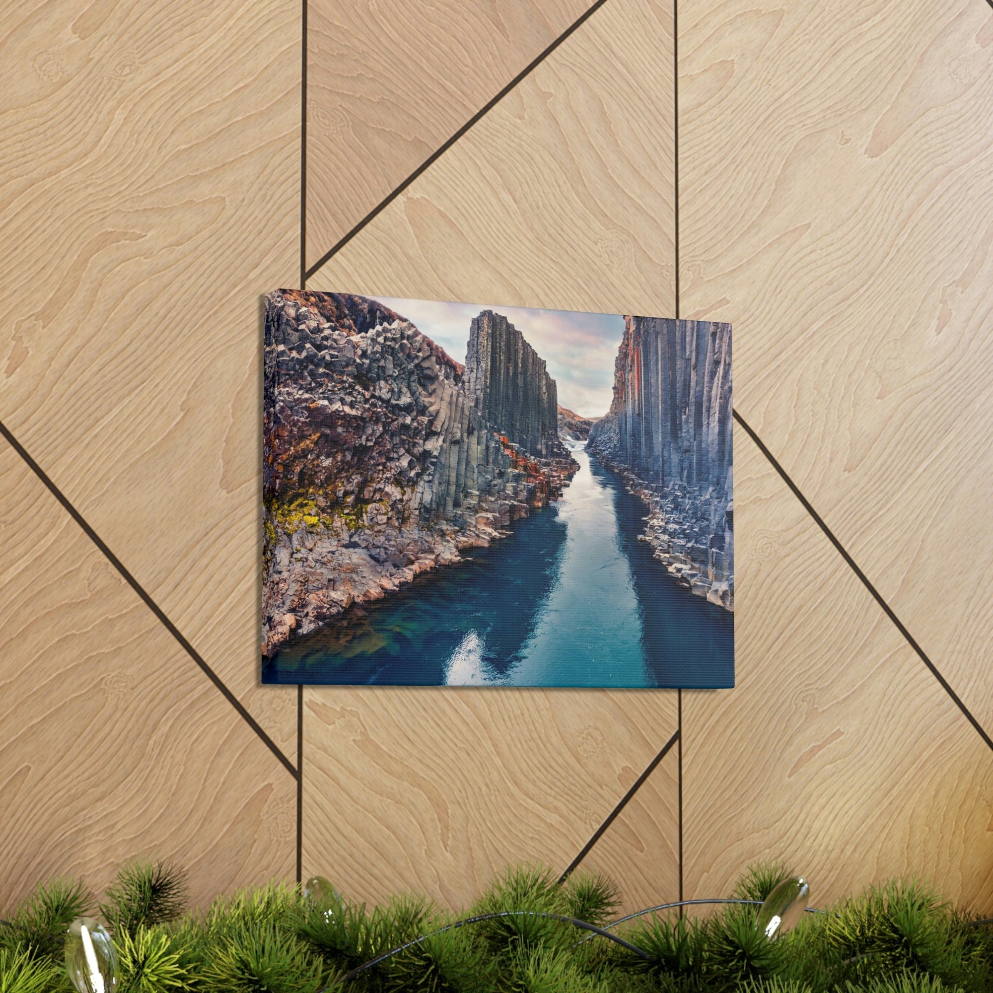 Amazing Morning in a Canyon Scene Beautiful Breathtaking and Spectacular Beauty Nature Scene Great Summer in a Canyon and River Wall Art Ready to Hang Unframed-Express Your Love Gifts