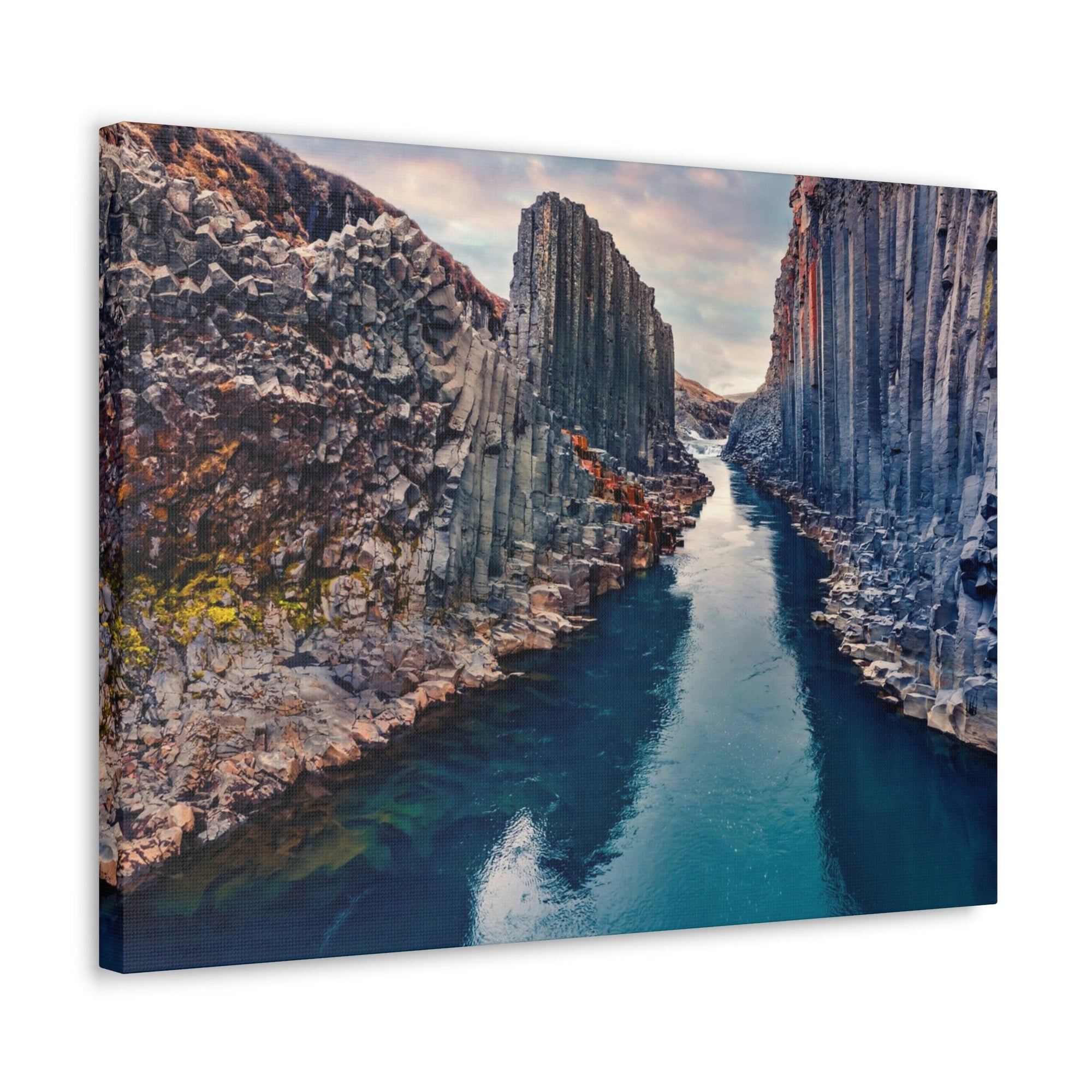 Amazing Morning in a Canyon Scene Beautiful Breathtaking and Spectacular Beauty Nature Scene Great Summer in a Canyon and River Wall Art Ready to Hang Unframed-Express Your Love Gifts