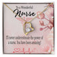 Amazing Nurse Healthcare Medical Worker Nurse Appreciation Gift Forever Necklace w Message Card-Express Your Love Gifts