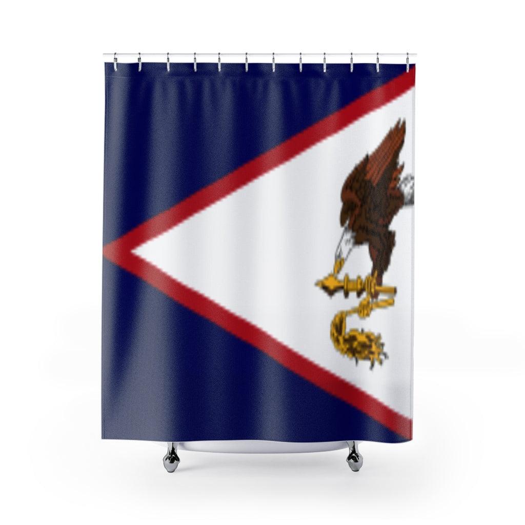 American Samoa Flag Stylish Design 71&quot; x 74&quot; Elegant Waterproof Shower Curtain for a Spa-like Bathroom Paradise Exceptional Craftsmanship-Express Your Love Gifts