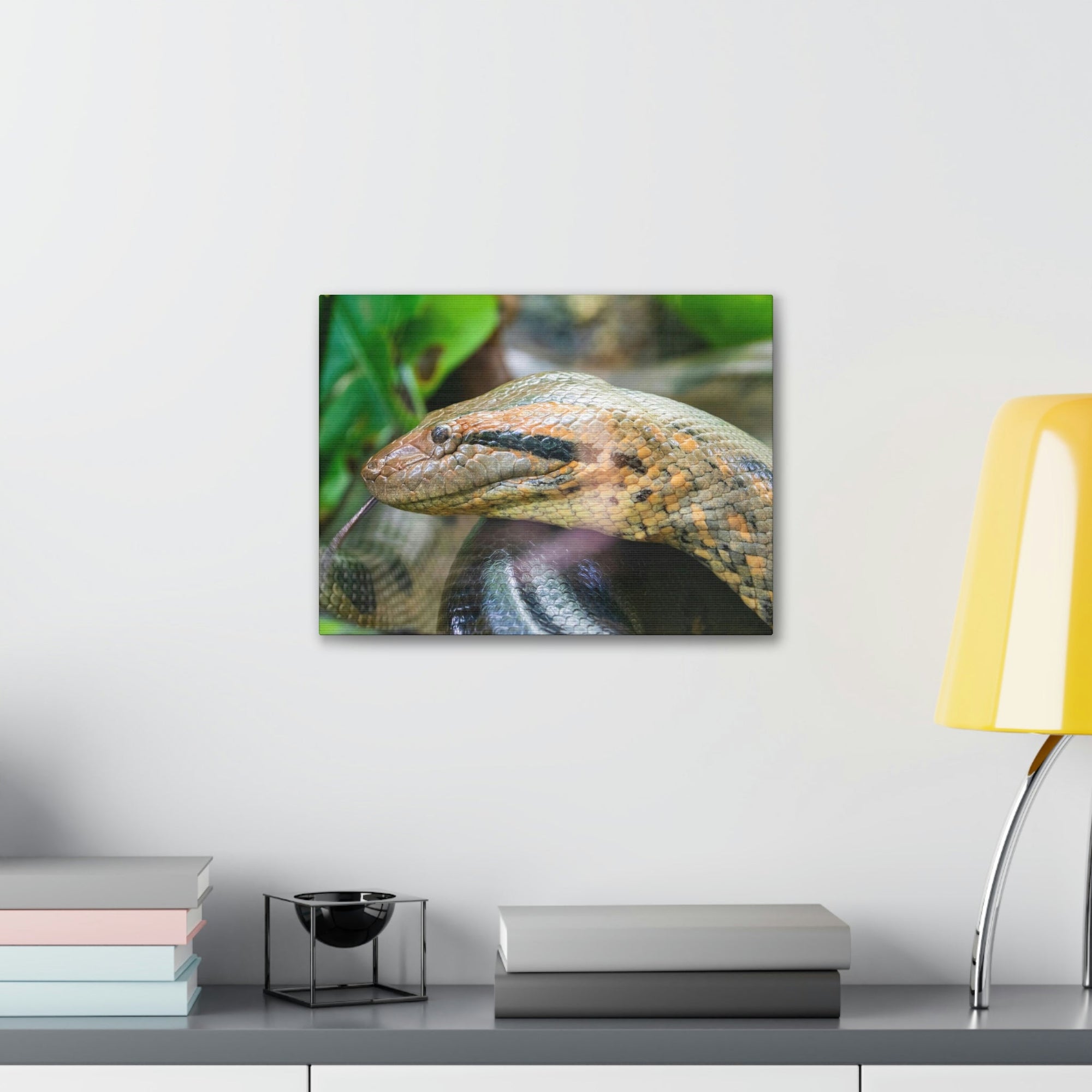 Anaconda Front Side View Anaconda Dangerous Outside Wall Art Ready To Hang Unframed-Express Your Love Gifts