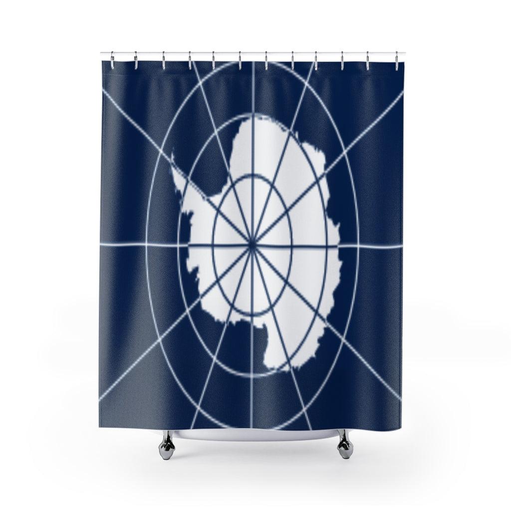 Antarctica Flag Stylish Design 71&quot; x 74&quot; Elegant Waterproof Shower Curtain for a Spa-like Bathroom Paradise Exceptional Craftsmanship-Express Your Love Gifts