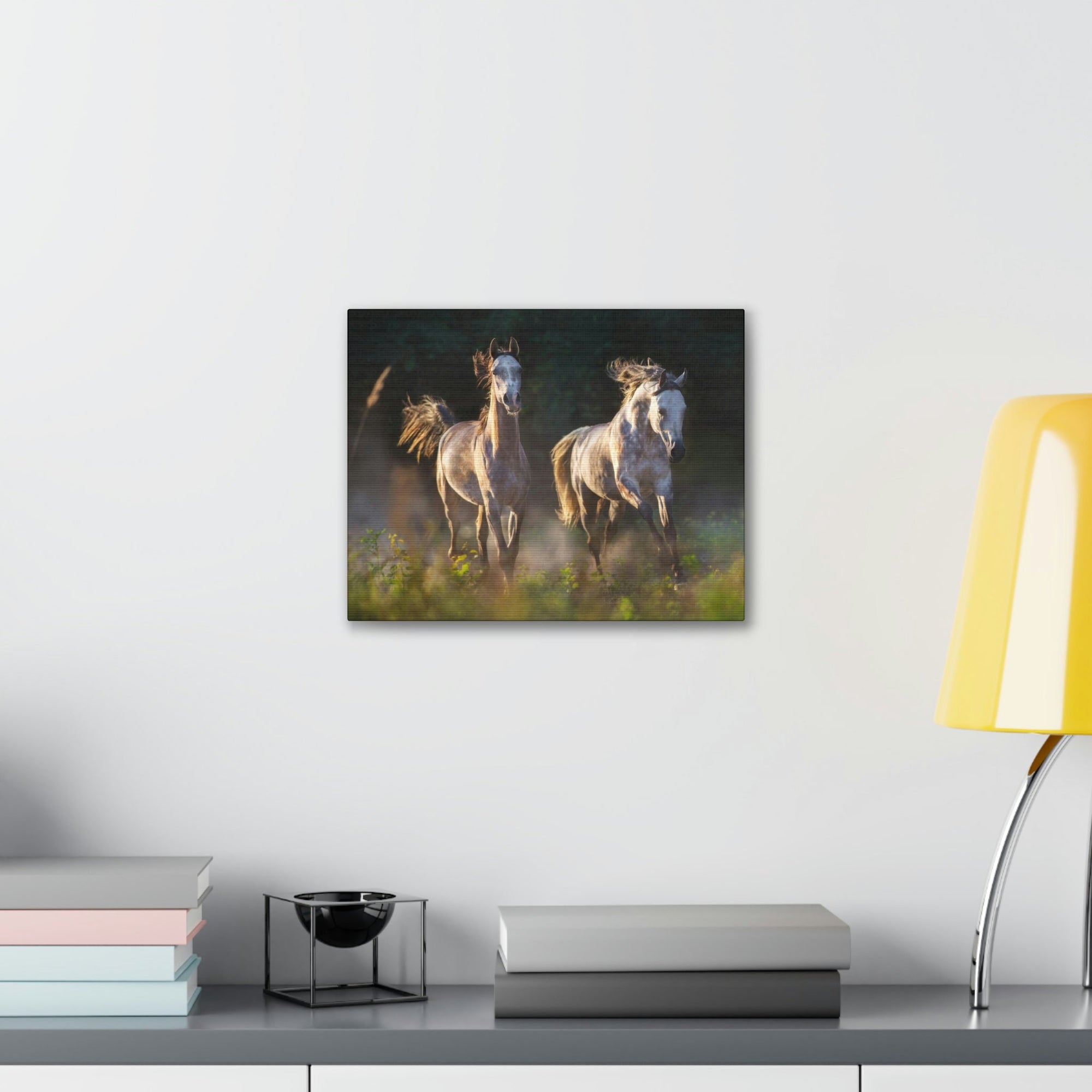 Scripture Walls Arab Horse Couple Arab Horse Troop Print Animal Wall Art Wildlife Canvas Prints Wall Art Ready to Hang Unframed-Express Your Love Gifts