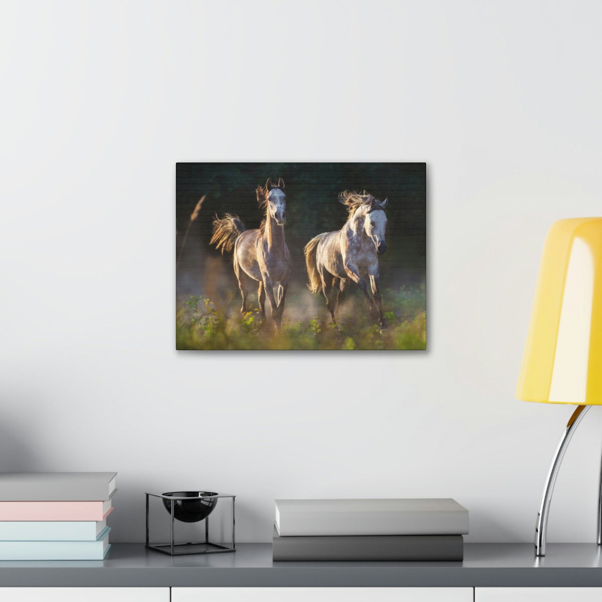 Scripture Walls Arab Horse Couple Arab Horse Troop Print Animal Wall Art Wildlife Canvas Prints Wall Art Ready to Hang Unframed-Express Your Love Gifts