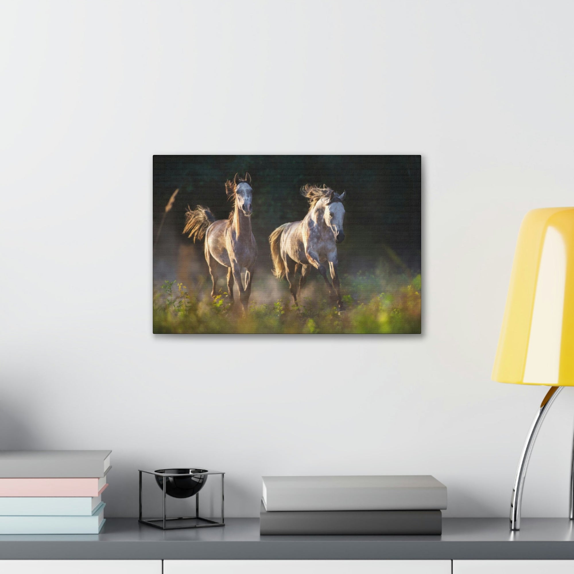 Scripture Walls Arab Horse Couple Arab Horse Troop Print Animal Wall Art Wildlife Canvas Prints Wall Art Ready to Hang Unframed-Express Your Love Gifts