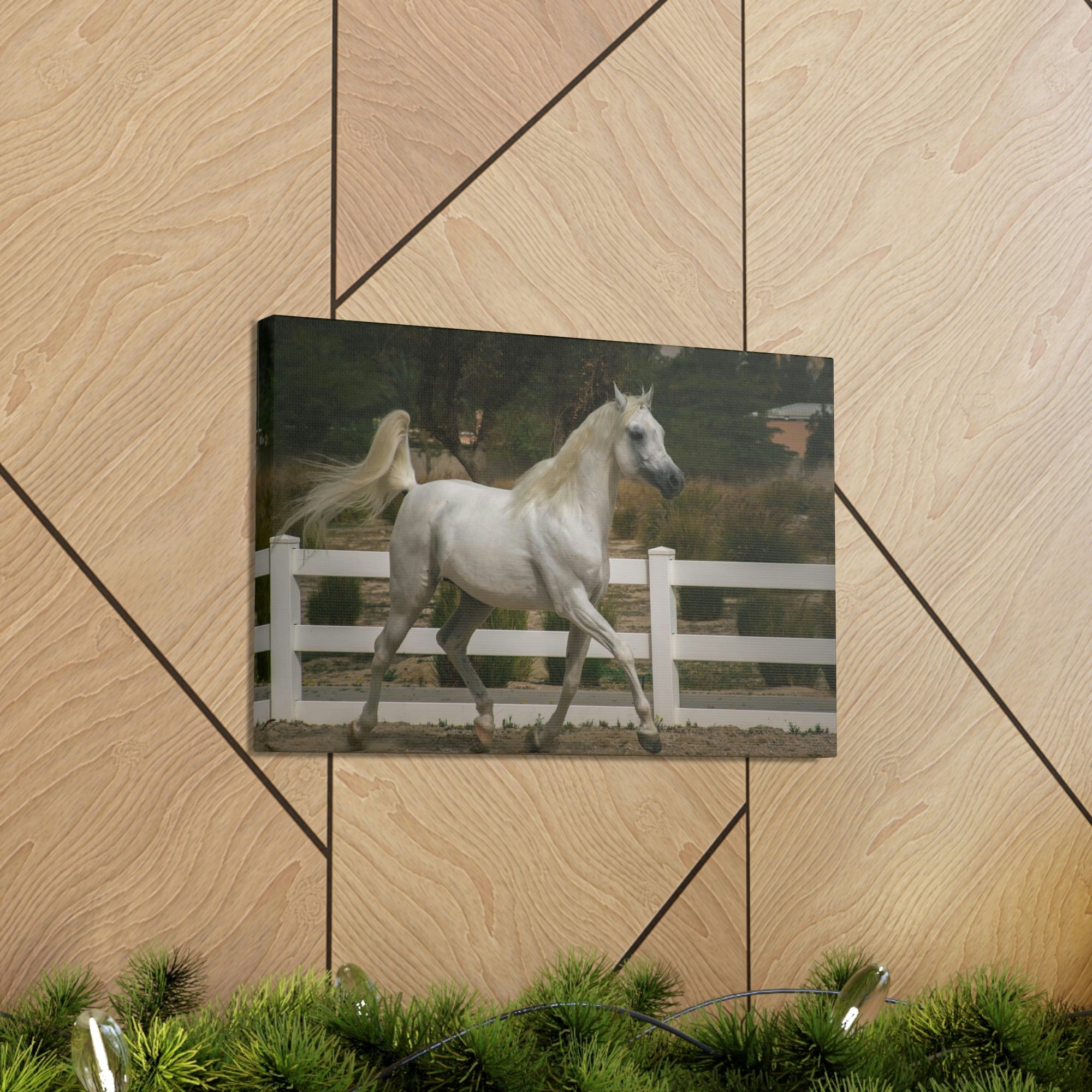 Scripture Walls Arab Horse Hunting Arab Horse on Hunt Print Animal Wall Art Wildlife Canvas Prints Wall Art Ready to Hang Unframed-Express Your Love Gifts