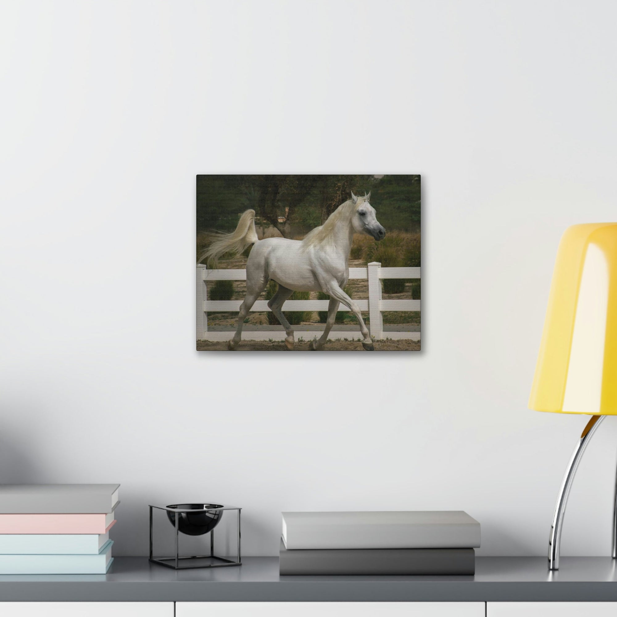 Scripture Walls Arab Horse Hunting Arab Horse on Hunt Print Animal Wall Art Wildlife Canvas Prints Wall Art Ready to Hang Unframed-Express Your Love Gifts