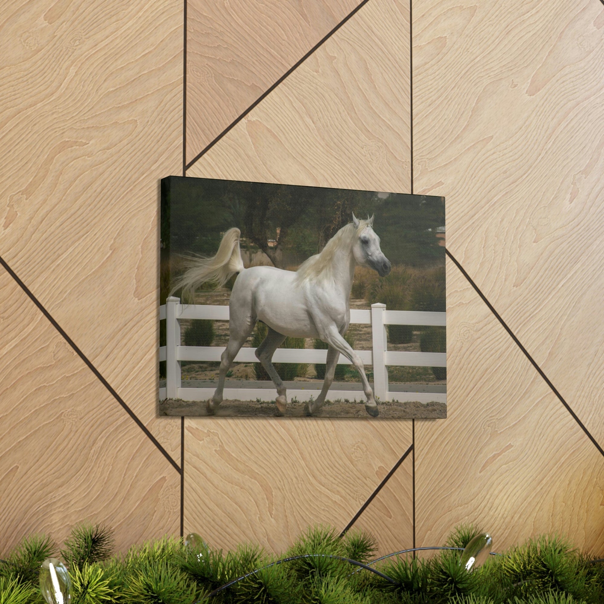 Scripture Walls Arab Horse Hunting Arab Horse on Hunt Print Animal Wall Art Wildlife Canvas Prints Wall Art Ready to Hang Unframed-Express Your Love Gifts