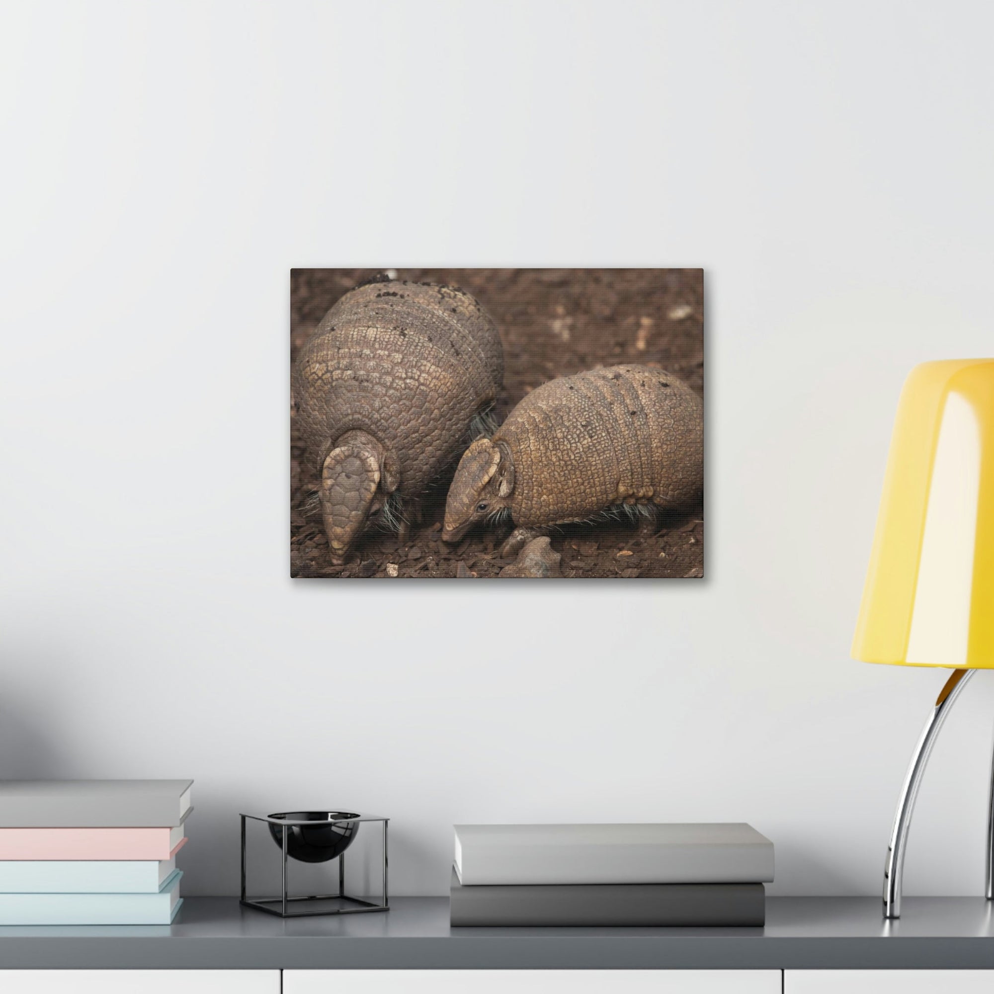 Scripture Walls Armadillo Couple Armadillo Troop Print Animal Wall Art Wildlife Canvas Prints Wall Art Ready to Hang Unframed-Express Your Love Gifts