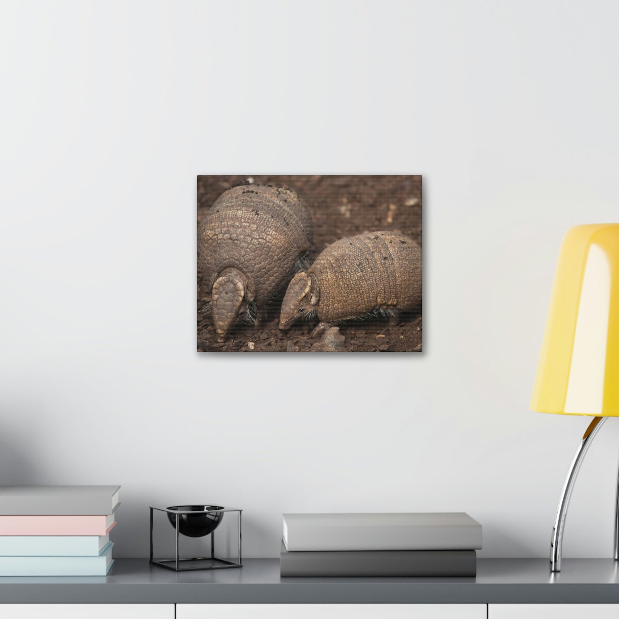 Scripture Walls Armadillo Couple Armadillo Troop Print Animal Wall Art Wildlife Canvas Prints Wall Art Ready to Hang Unframed-Express Your Love Gifts