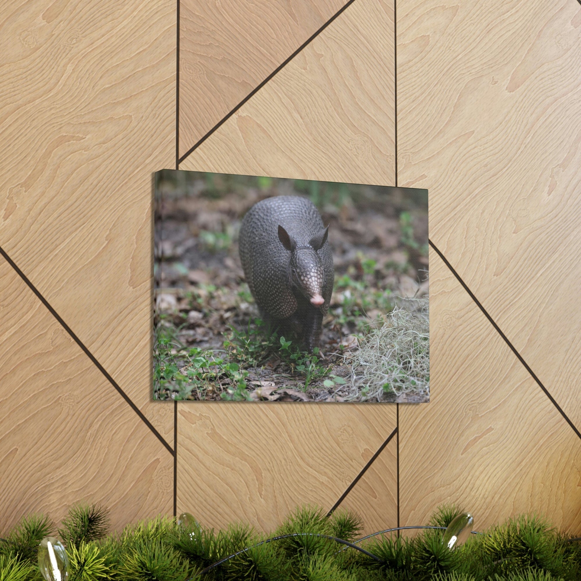 Scripture Walls Armadillo Hunting Armadillo on Hunt Print Animal Wall Art Wildlife Canvas Prints Wall Art Ready to Hang Unframed-Express Your Love Gifts