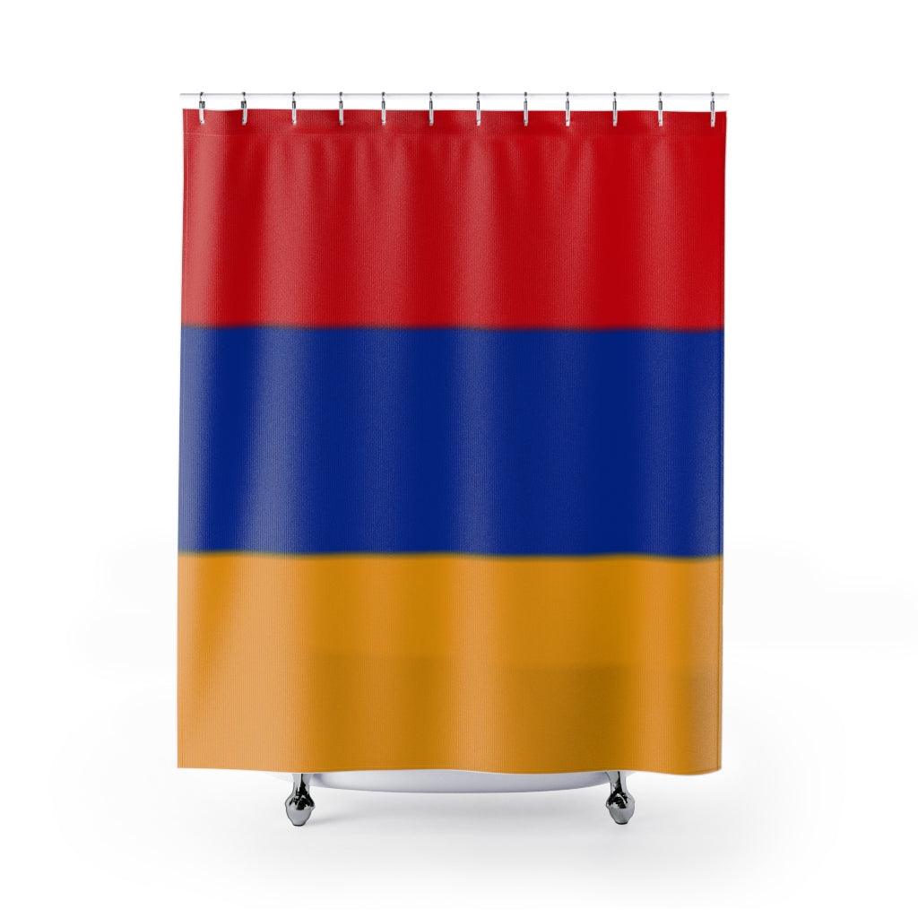 Arrmenia Flag Stylish Design 71" x 74" Elegant Waterproof Shower Curtain for a Spa-like Bathroom Paradise Exceptional Craftsmanship-Express Your Love Gifts