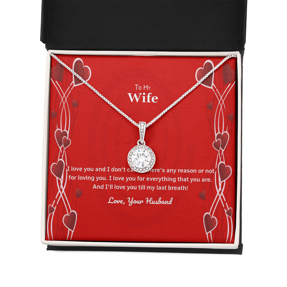 Wife Valentines Gift Till My Last Breath Eternal Union Necklace-Express Your Love Gifts