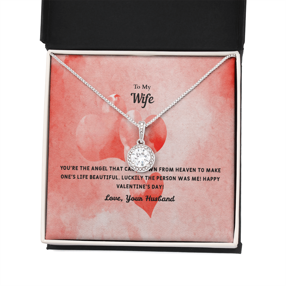 Wife Valentines Gift Angel From Heaven Eternal Union Necklace-Express Your Love Gifts