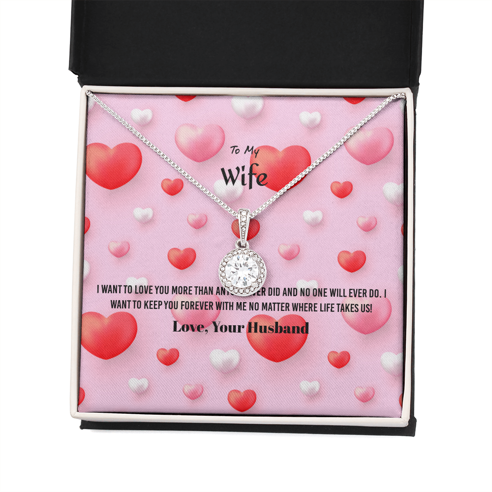 Wife Valentines Gift I Keep You Forever Eternal Union Necklace-Express Your Love Gifts