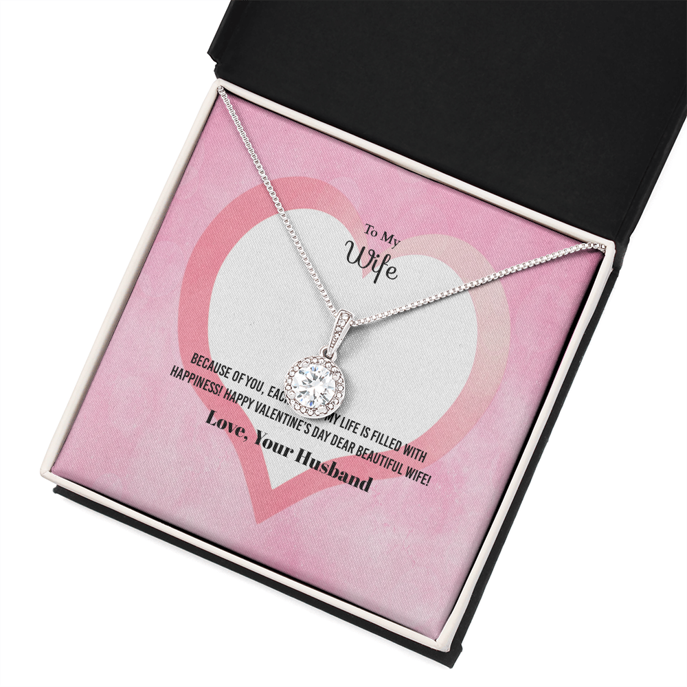 Wife Valentines Gift Each Day of My Life Eternal Union Necklace-Express Your Love Gifts