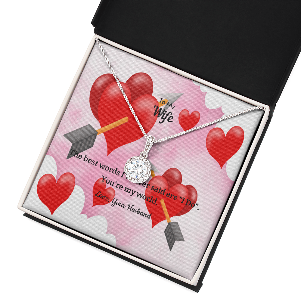 Wife Valentines Gift I Do Eternal Union Necklace-Express Your Love Gifts