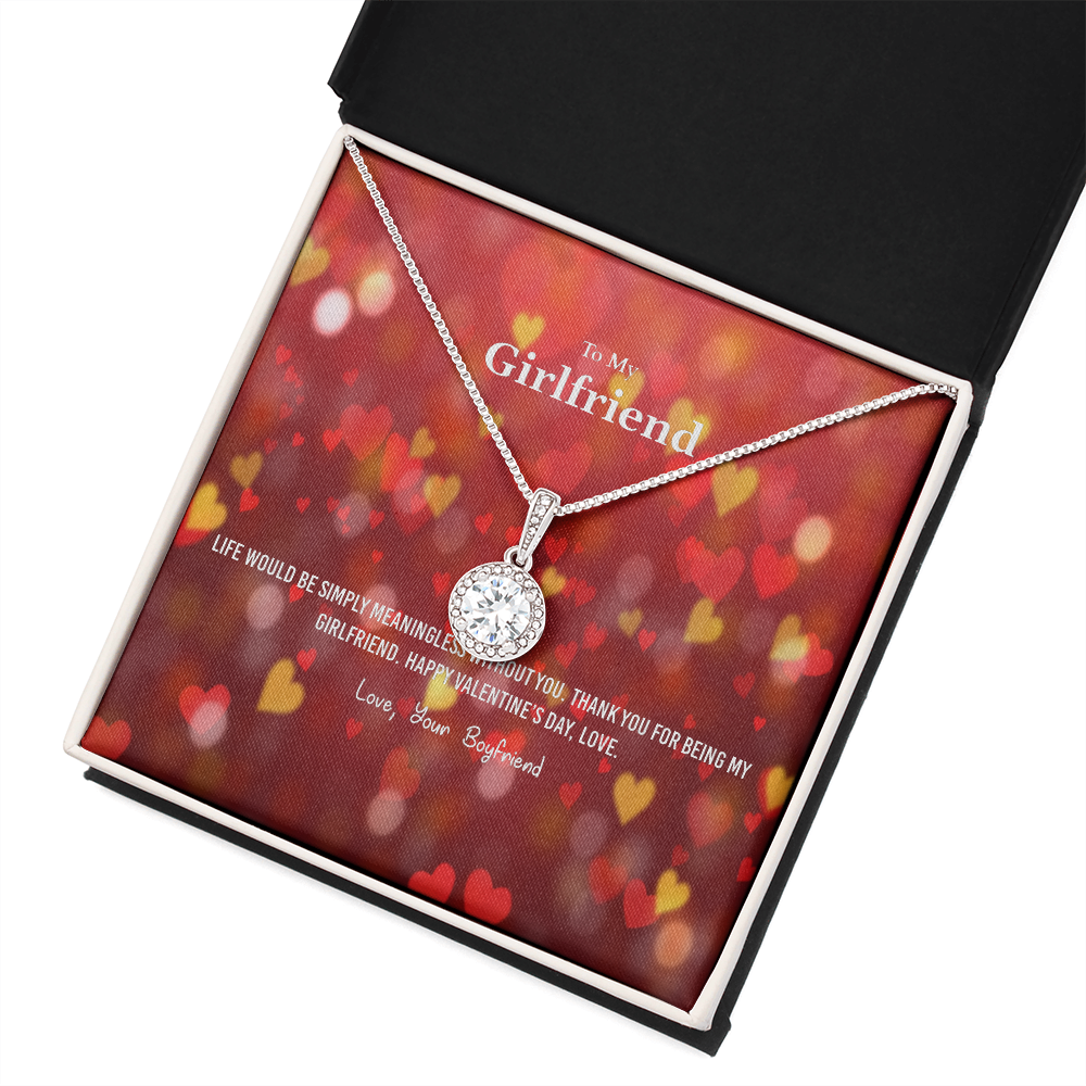 To My Girlfriend Valentines Gift Meaningless Without You Eternal Union Necklace-Express Your Love Gifts