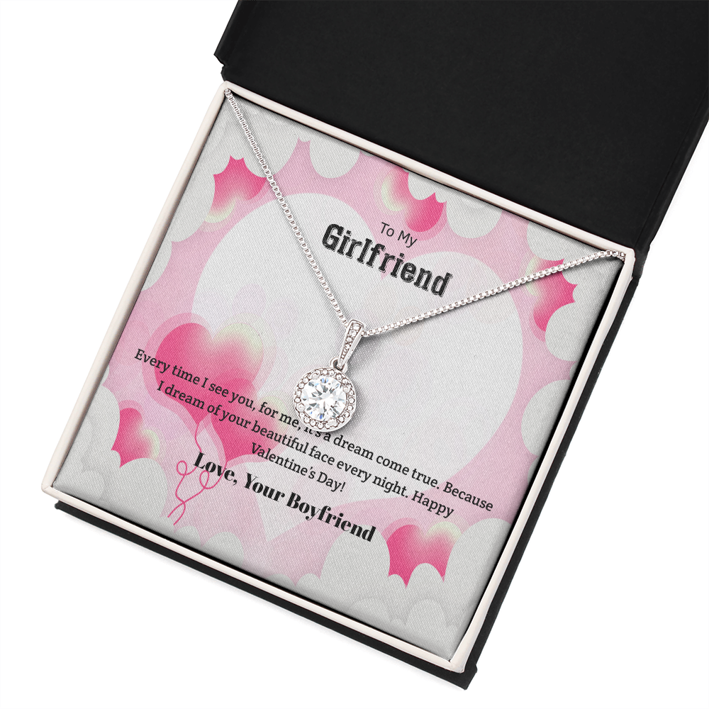 To My Girlfriend Valentines Gift Dream Come True Eternal Union Necklace-Express Your Love Gifts