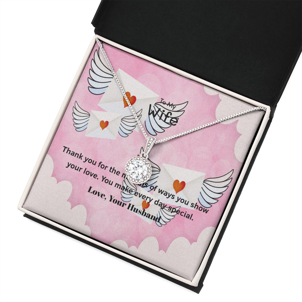 Wife Valentines Gift Every Day Eternal Union Necklace-Express Your Love Gifts