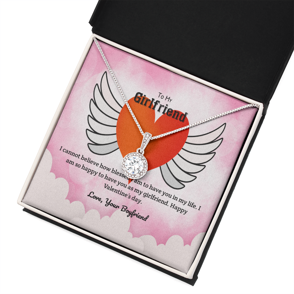 To My Girlfriend Valentines Gift Blessed Boyfriend Eternal Union Necklace-Express Your Love Gifts