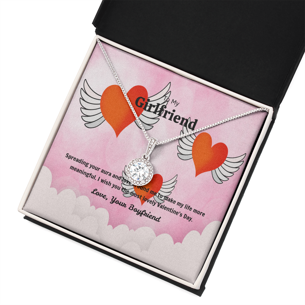 To My Girlfriend Valentines Gift Spreading Aura and Love Eternal Union Necklace-Express Your Love Gifts