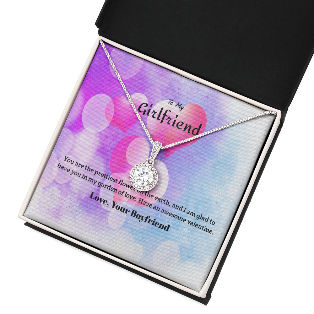 To My Girlfriend Valentines Gift Prettiest Flower Eternal Union Necklace-Express Your Love Gifts