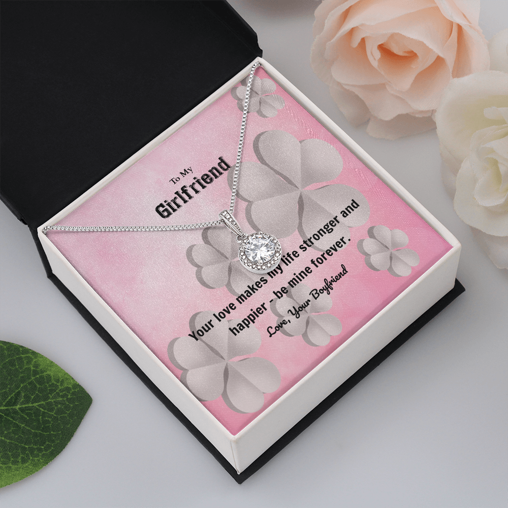 To My Girlfriend Valentines Gift Your Love Makes My Life Stronger Eternal Union Necklace-Express Your Love Gifts