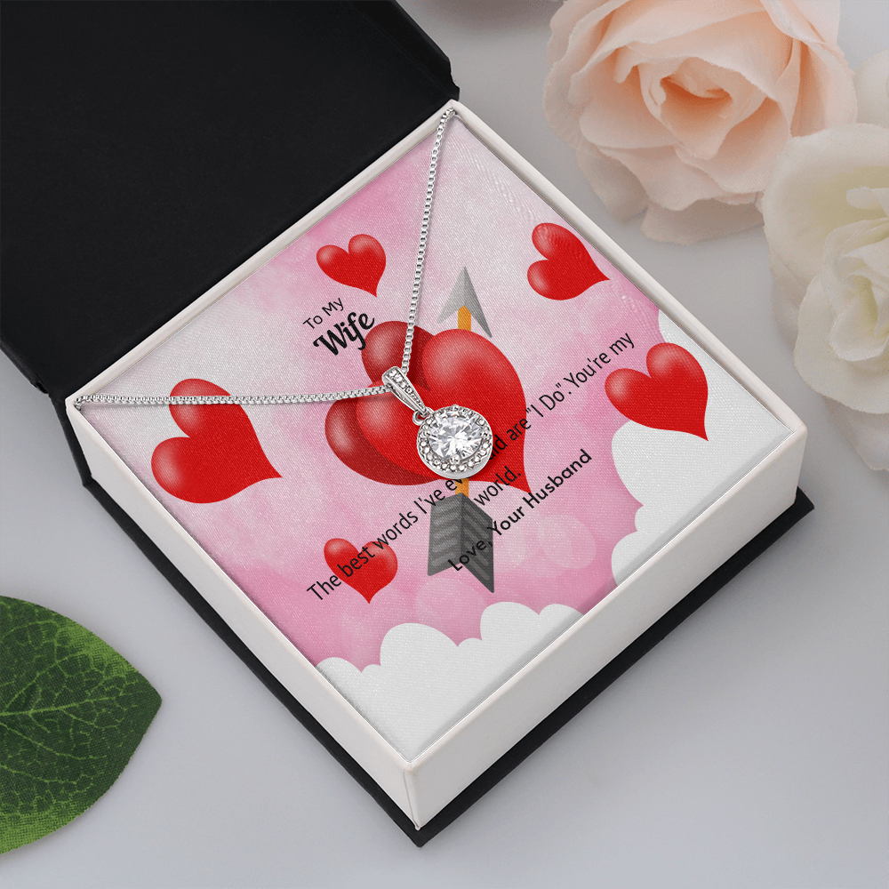 Wife Valentines Gift You're My World Eternal Union Necklace-Express Your Love Gifts
