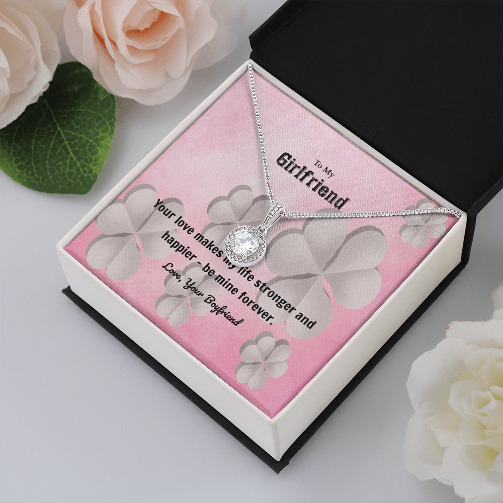 To My Girlfriend Valentines Gift Your Love Makes My Life Stronger Eternal Union Necklace-Express Your Love Gifts