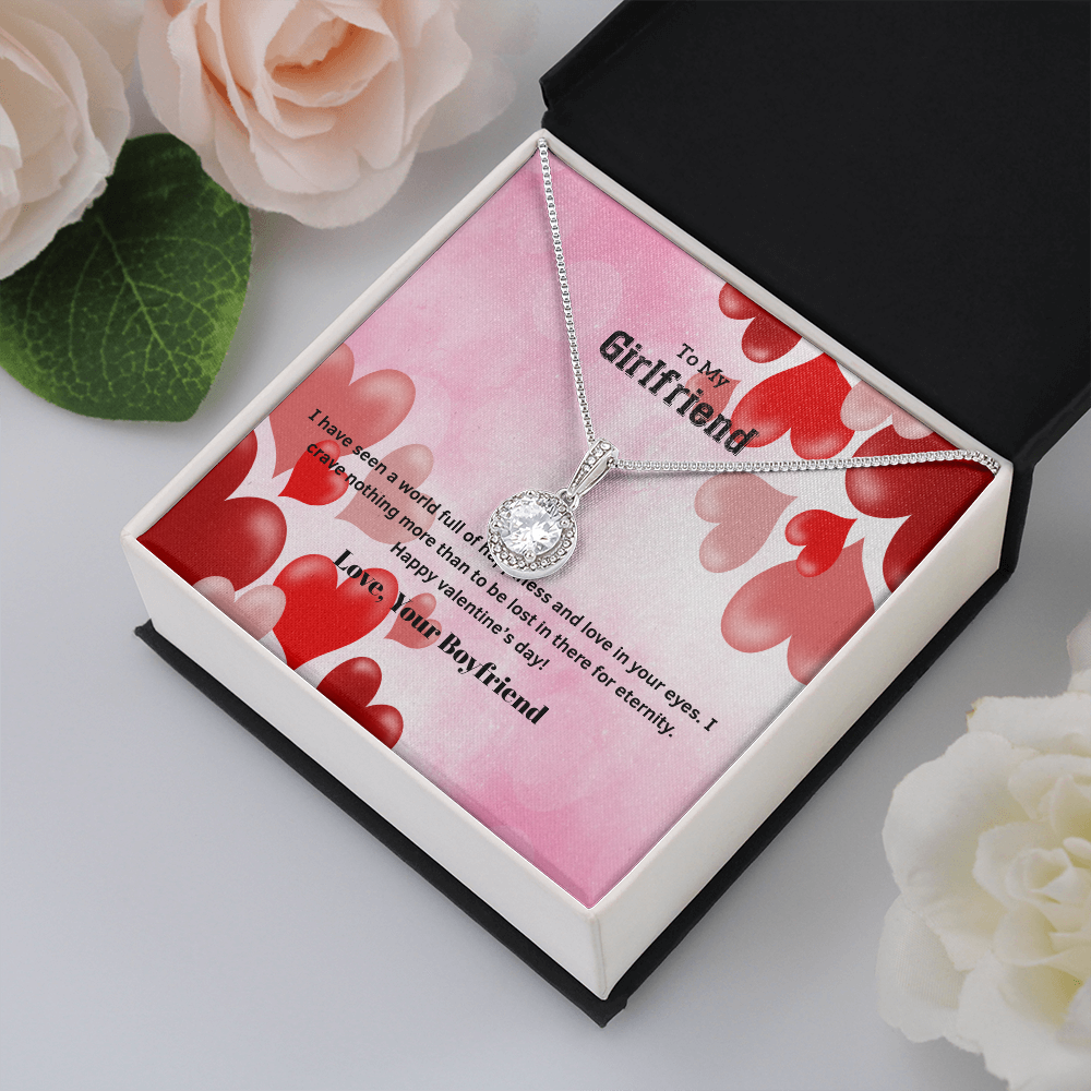 To My Girlfriend Valentines Gift Love in Your Eyes Eternal Union Necklace-Express Your Love Gifts