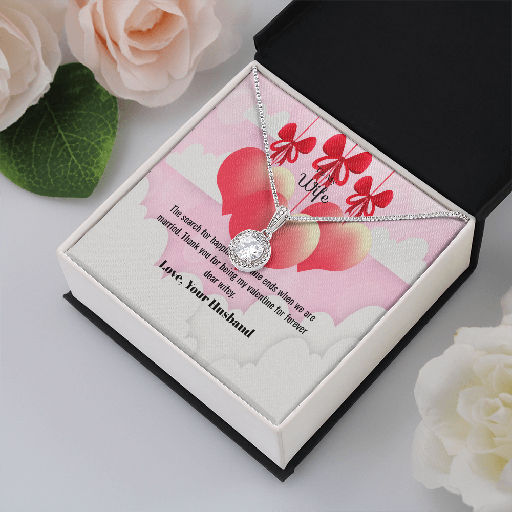 Wife Valentines Gift Happiness of Mine Eternal Union Necklace-Express Your Love Gifts