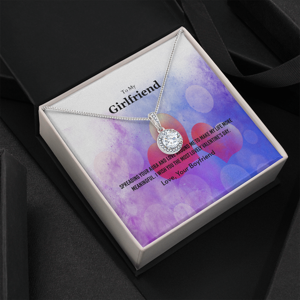 To My Girlfriend Valentines Gift Aura and Love Eternal Union Necklace-Express Your Love Gifts