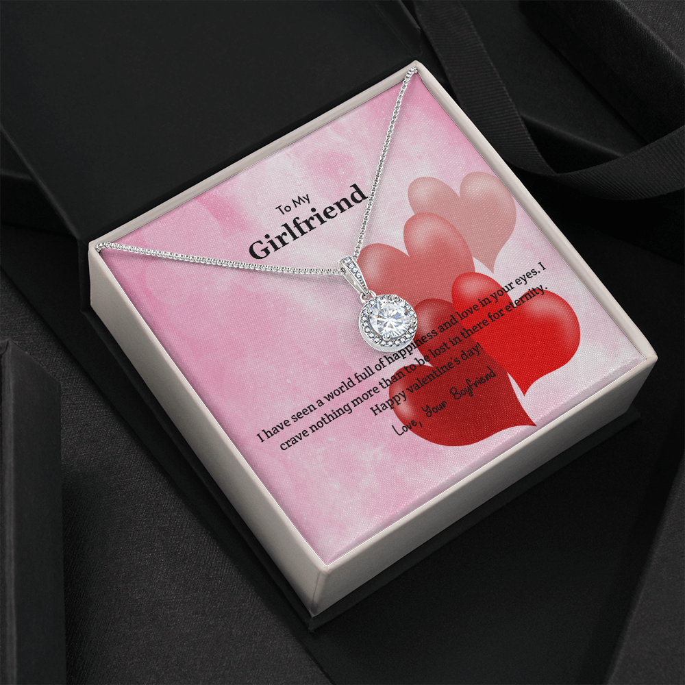To My Girlfriend Valentines Gift Full of Happiness and Love Eternal Union Necklace-Express Your Love Gifts