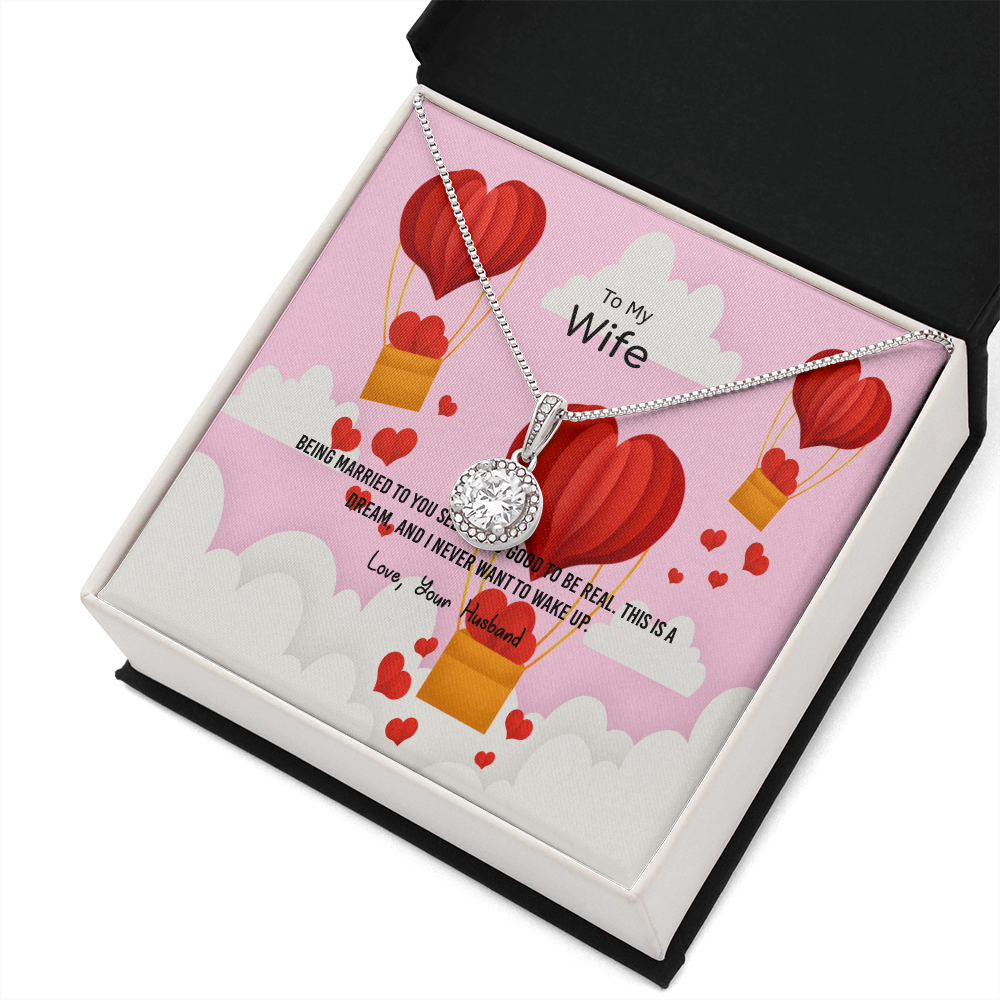 Wife Valentines Gift This is a Dream Eternal Union Necklace-Express Your Love Gifts